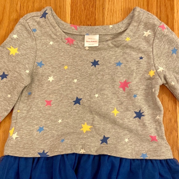 EUC Hanna Andersson Girls Tulle Star Dress Blue size 5 / 110cm - Picture 2 of 5